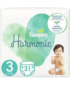 Pampers Harmonie Diapers 6-10kg, size 3-MIDI, 31pcs