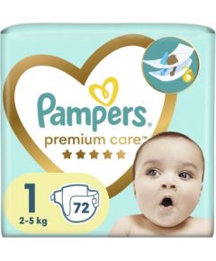 Pampers Premium Care Diapers 2-5kg size 1-NEWBORN, 72pcs
