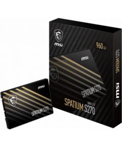 MSI SPATIUM S270 SATA 2.5 240GB internal solid state drive 2.5" Serial ATA III 3D NAND