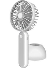 Platinet rechargeable fan 1200mAh, white/grey (45246)