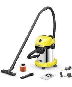 Sausās un mitrās tīrīšanas putekļsūcējs Karcher WD 318 S Battery Set; 18 V; 1x5,0 Ah akum.