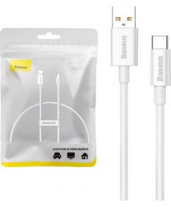 Cable USB do USB-C Baseus Superior 100W 0.25m (white)