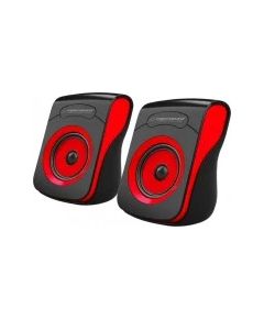 Esperanza usb stereo skaļruņI 2.0 flamenko melns/sarkans. 6W