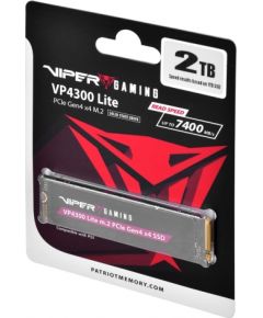 Patriot Viper VP4300L M.2 PCI-Ex4 NVMe 2TB 7.2 / 6.