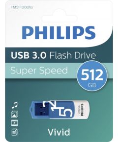 Pendrive Philips USB 3.0 512GB Vivid Edition Spring Blue