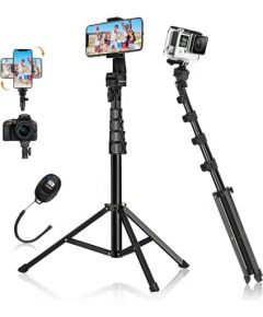 Fusion universāls statīvs | selfie stick | turētājs GOPRO | tālrunis | fotokamera 160 cm + pults