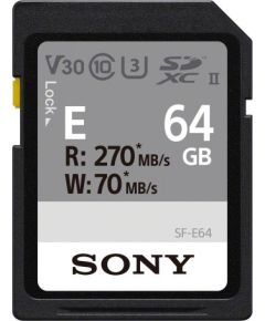 Sony memory card SDXC 64GB E UHS-II U3 V30