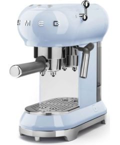 Smeg ECF01PBEU Pastel blue 50's Style Aesthetic Espresso Manual Coffee Machine
