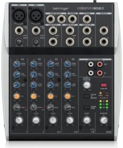 Behringer 802S - Premium Analog 8-Input Mixer with USB Streaming Interface