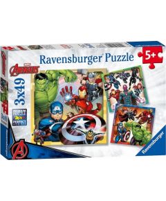 RAVENSBURGER puzle Marvel Avengers 3x49p, 08040