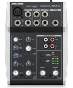 Behringer 502S - Premium Analog 5-Input Mixer with USB Streaming Interface