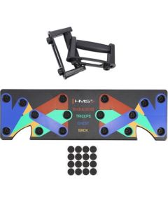 Atspiešanās statīvs PU10 BLACK MULTI PUSH UP BOARD HMS