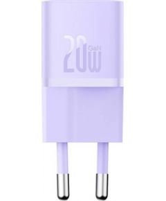 Mini wall charger Baseus GaN5 20W (purple)