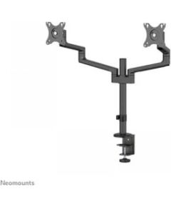 Newstar NEOMOUNTS SCREEN DESK MOUNT FOR TWO SCREENS, BLACK (CLAMP+GROMMET)