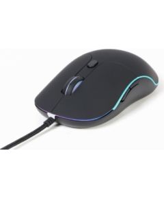Datorpele Gembird Illuminated Large Size Wired Mouse Black