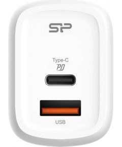 Silicon Power charger USB-C/USB QM25 30W, white