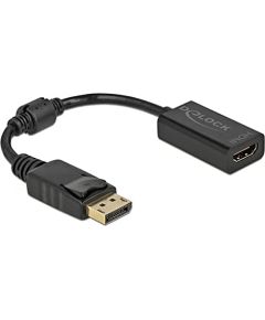 DeLOCK Adapter DisplayPort 1.1 male > HDMI female, passive (black, 15cm)