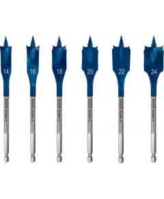 Bosch Expert Self Cut Speed flat drill bit set, 6 pieces, O 14 - 24mm (length 152mm)