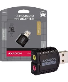AXAGON ADA-17 USB2.0 - Stereo HQ Audio Mini Adapter 24bit 96kHz