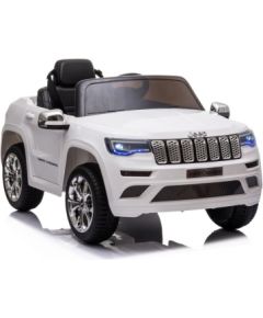 Lean Cars Vienvietīgs elektromobilis bērniem Jeep Grand Cherokee JJ2055, balts
