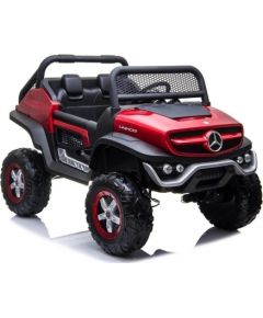 Lean Sport Elektriskā apvidus automašīna Mercedes Unimog 4 x 4, sarkanā krāsā