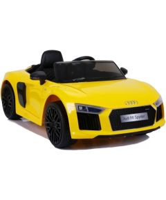 Lean Cars Vienvietīgs elektromobilis bērniem Audi R8 JJ2198, dzeltens