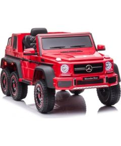 Lean Cars Vienvietīgs elektromobilis bērniem 6x6 Mercedes Benz G63, sarkans