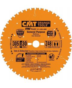 Griešanas disks kokam CMT ITK-Plus® 271; 305x2,6x30; Z48; -5°