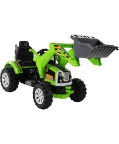 Lean Sport Elektromobilis traktors-ekskavators ar kausu, zaļš