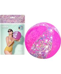 Beach Ball With Glitter Pink 41cm Bestway 31050