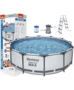 Bestway apaļš rāmja baseins 366x100 cm 56418 Baseini
