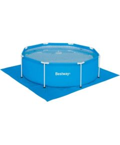 Protective mat under the Bestway 58001 swimming pool