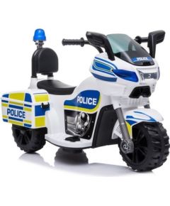 Lean Cars Electric Ride-On Police Motorbike TR1912 White