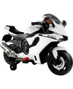 Lean Cars TR1603 Electric Ride-On Motorbike White