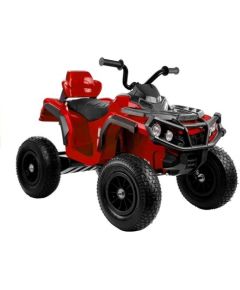 Lean Cars Quad BDM0906 Electric Ride On Vehicle Pumped Wheels - Red