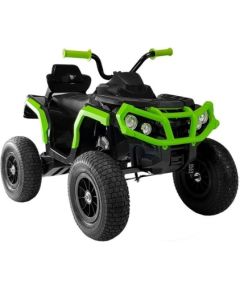 Lean Cars Quad BDM0906 Electric Ride On Vehicle Pumped Wheels - Black