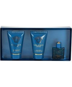 Versace Eros M 5ML EDT/S + 25ML Żel pod prysznic + 25ML Balsam po goleniu Dāvanu komplekti