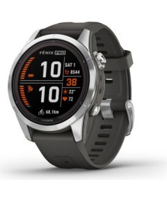 Garmin fēnix 7S Pro 3.05 cm (1.2") MIP 42 mm Digital 240 x 240 pixels Touchscreen Silver Wi-Fi GPS (satellite)