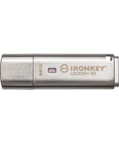 Pendrive Kingston IronKey Locker+ 50, 64 GB  (IKLP50/64GB)