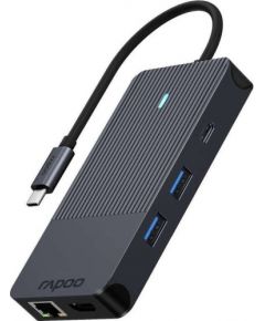 Rapoo USB-C Multiport Adapter HUB 10-in-1, grey