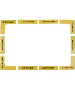 Dunlop Линии для теннисного корта, 12 шт., Желтые