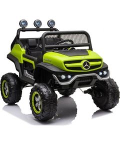 Lean Cars Mercedes Unimog S Green bērnu elektroauto Bērnu elektriskās automašīnas