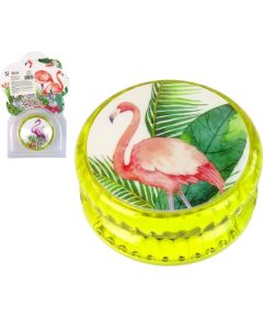 Import Leantoys Jojo Handicraft Game with Flamingo  A timeless toy Yellow YoYo