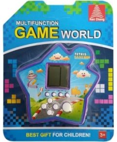 Import Leantoys Brick Game Electronic Tetris Portable Star Purple