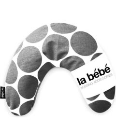 La Bebe™ Nursing La Bebe™ Mimi Nursing Cotton Pillow Art.78979 White&Grey dots Подковка для сна, кормления малыша 19*46cm купить по выгодной цене в BabyStore.lv