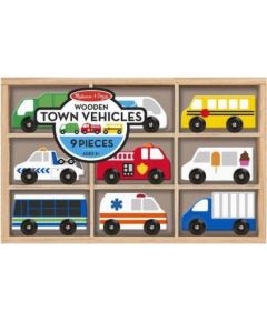 Melissa And Doug Melissa&Doug Town Vehicles Art.13170 Koka mašīnu komplekts