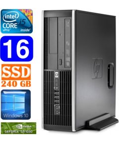 HP 8100 Elite SFF i5-650 16GB 240SSD GT1030 2GB DVD WIN10