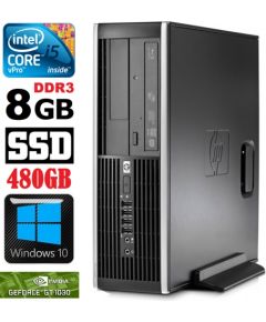 HP 8100 Elite SFF i5-650 8GB 480SSD GT1030 2GB DVD WIN10