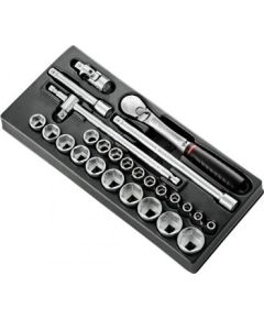Uzgriežņa galviņu komplekts Facom MOD.SL161-46; 1/2''; 10-32 mm Механические инструменты