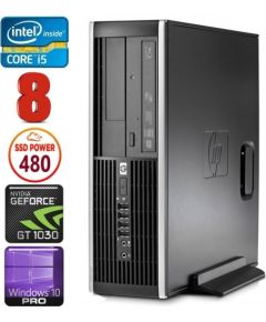 HP 8100 Elite SFF i5-750 8GB 480SSD GT1030 2GB DVD WIN10Pro